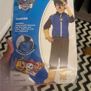 Paw Patrol Chase Costume with Blue and Yellow Accents